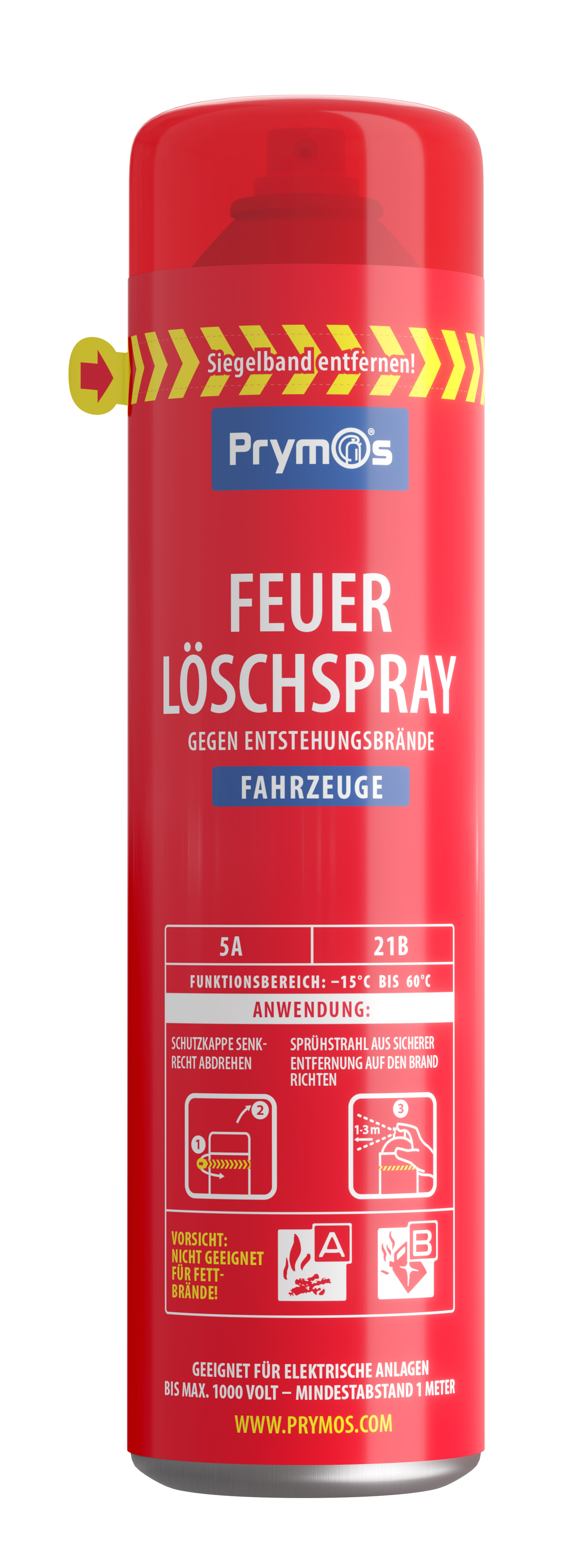 Prymos Feuerlöschspray Gastronomie, 600 ml, speziell gegen Fettbrände –  Böttcher AG